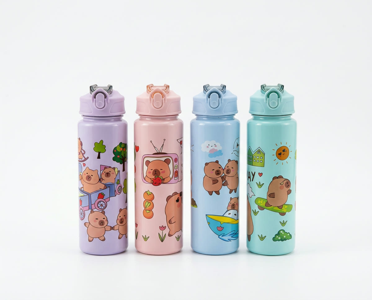 Garrafas Capivara em quatro cores disponíveis na W Prime